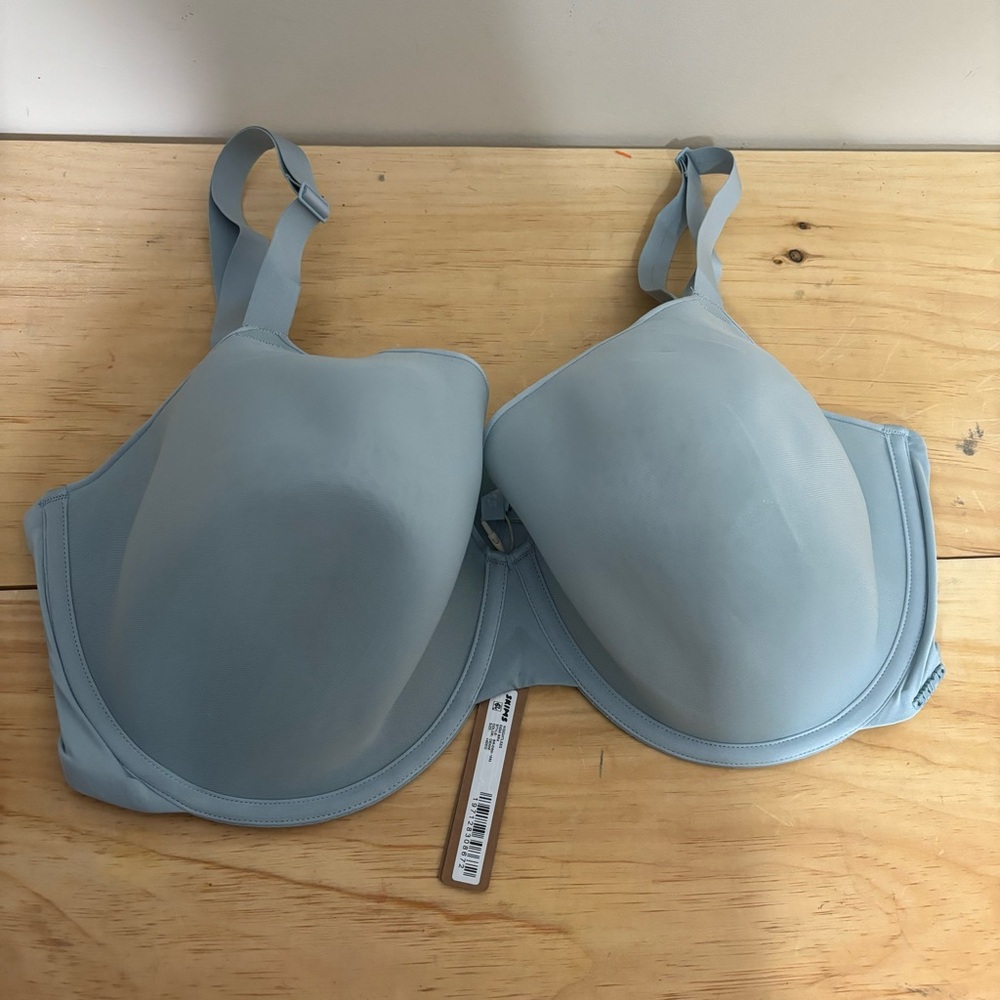 Skims weightless demi bra grey 44ddd nwt